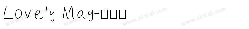 Lovely May字体转换